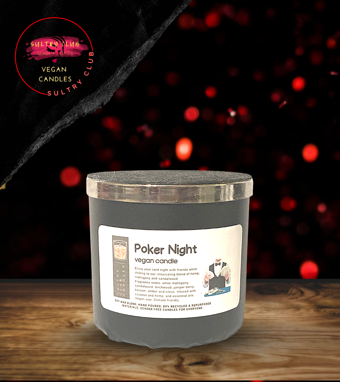 Poker Night Candle