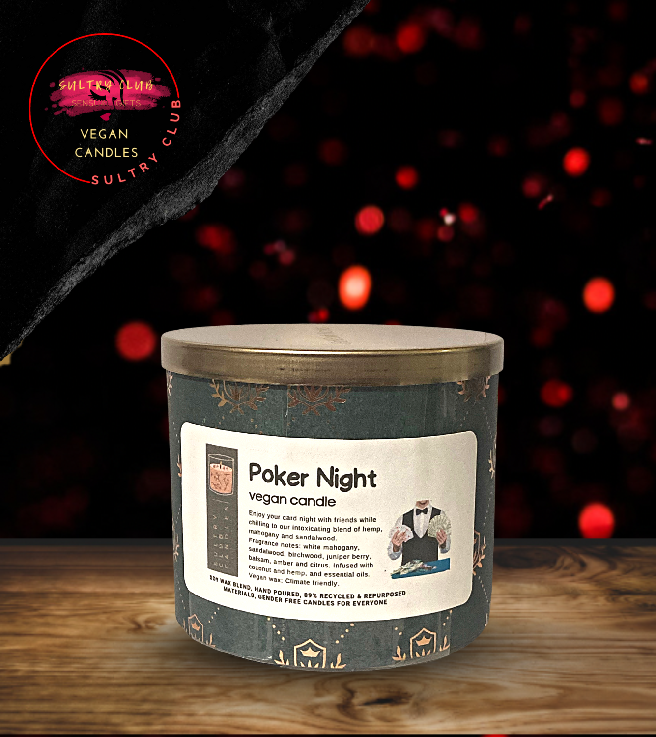 Poker Night Candle