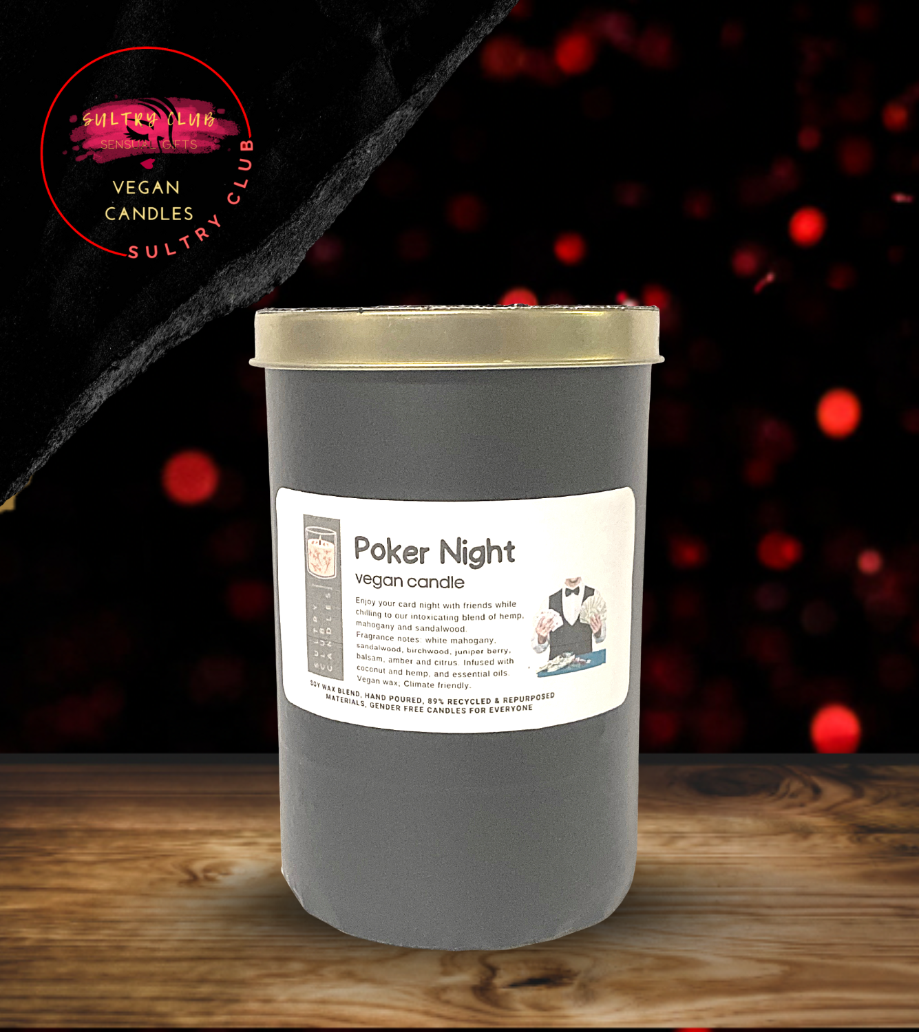 Poker Night Candle