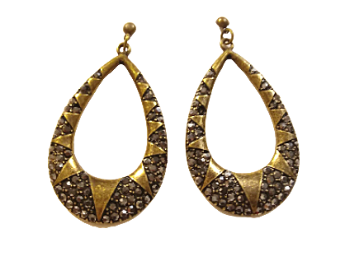 African Crystal Embellished Earrings