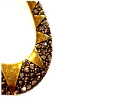 African Crystal Embellished Earrings