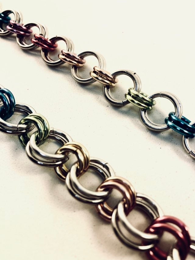 Colors of Pride Steel Chainmail Belt Chain