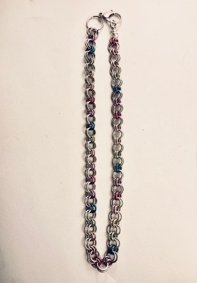 Colors of Pride Steel Chainmail Belt Chain