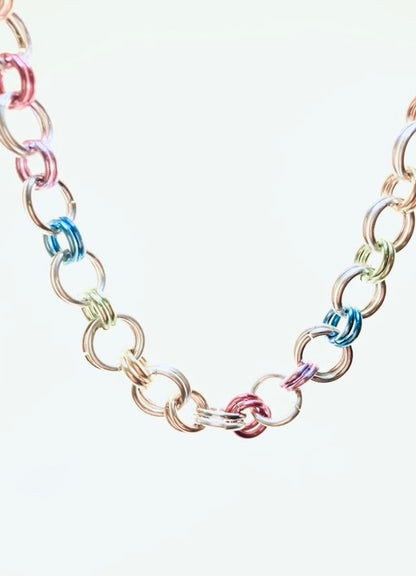 Colors of Pride Steel Chainmail Belt Chain