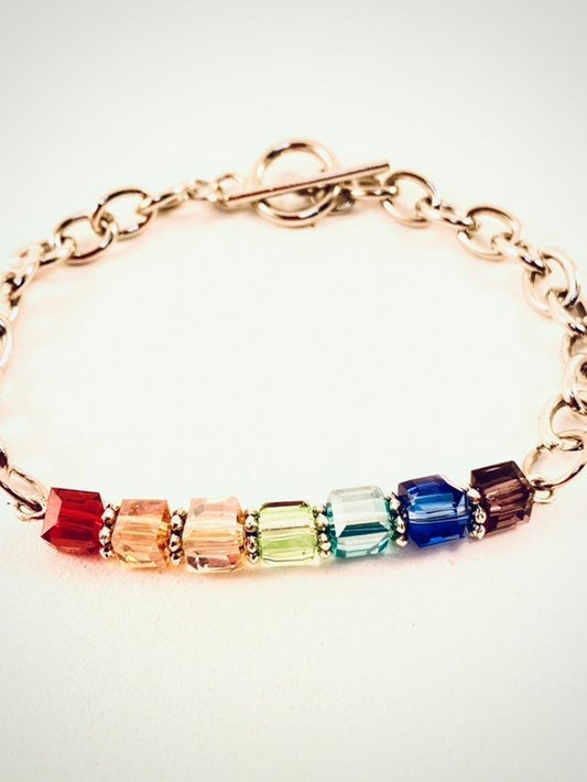 Rainbow Cubes LBGTQ Pride Bracelet