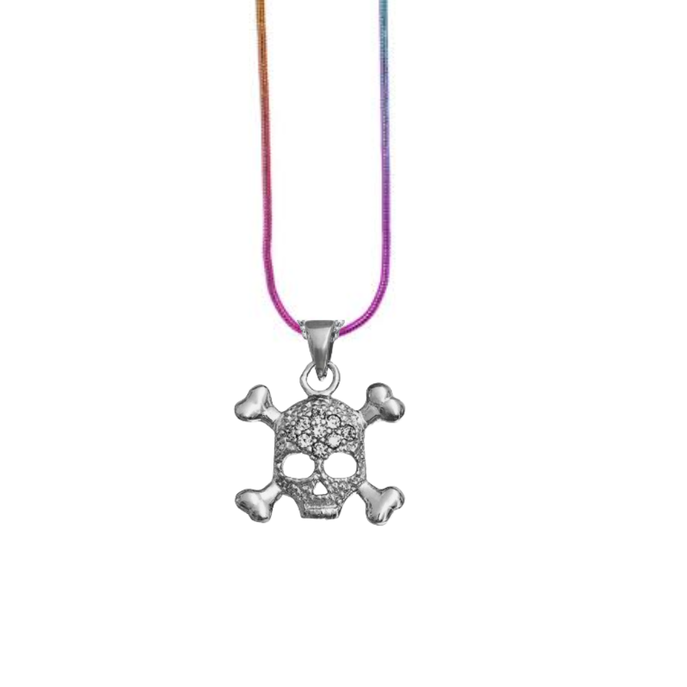 Punk Gothic Skull And Crossbones Necklace