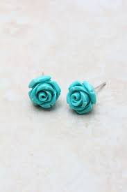 Razzle Dazzle 3D Rose Post Earrings