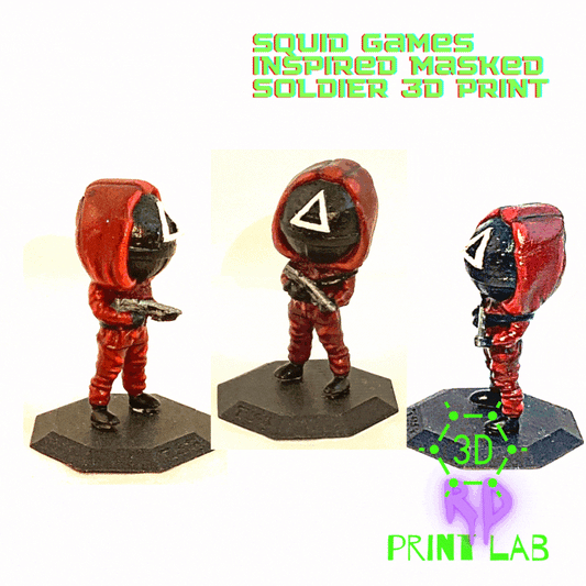 SQUID GAMES INSPIRED MASKED SOLDIER 3D PRINT