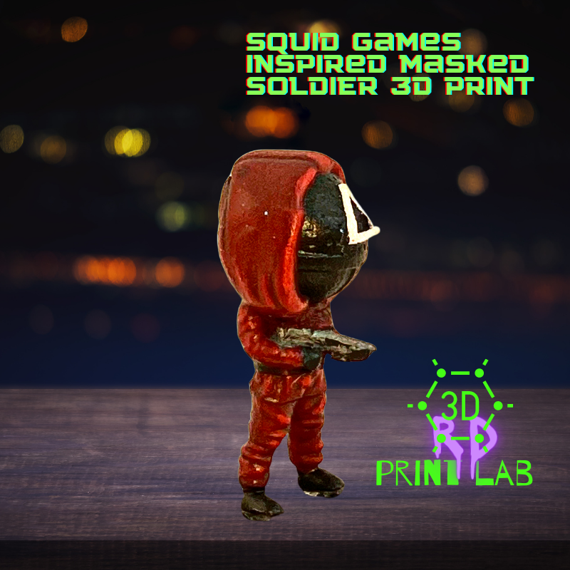 SQUID GAMES INSPIRED MASKED SOLDIER 3D PRINT