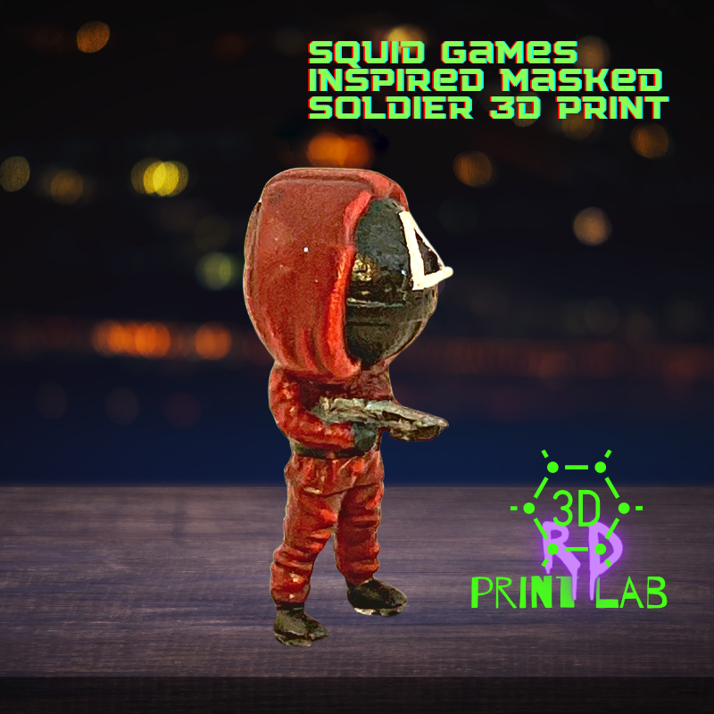 SQUID GAMES INSPIRED MASKED SOLDIER 3D PRINT