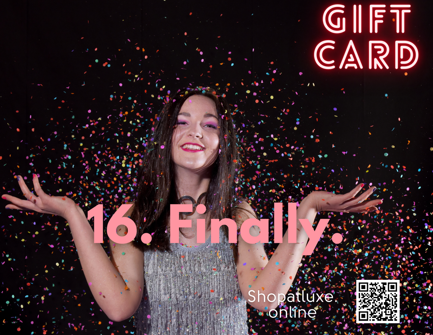 SWEET 16 GIFT CARD - Shopatluxe.Online