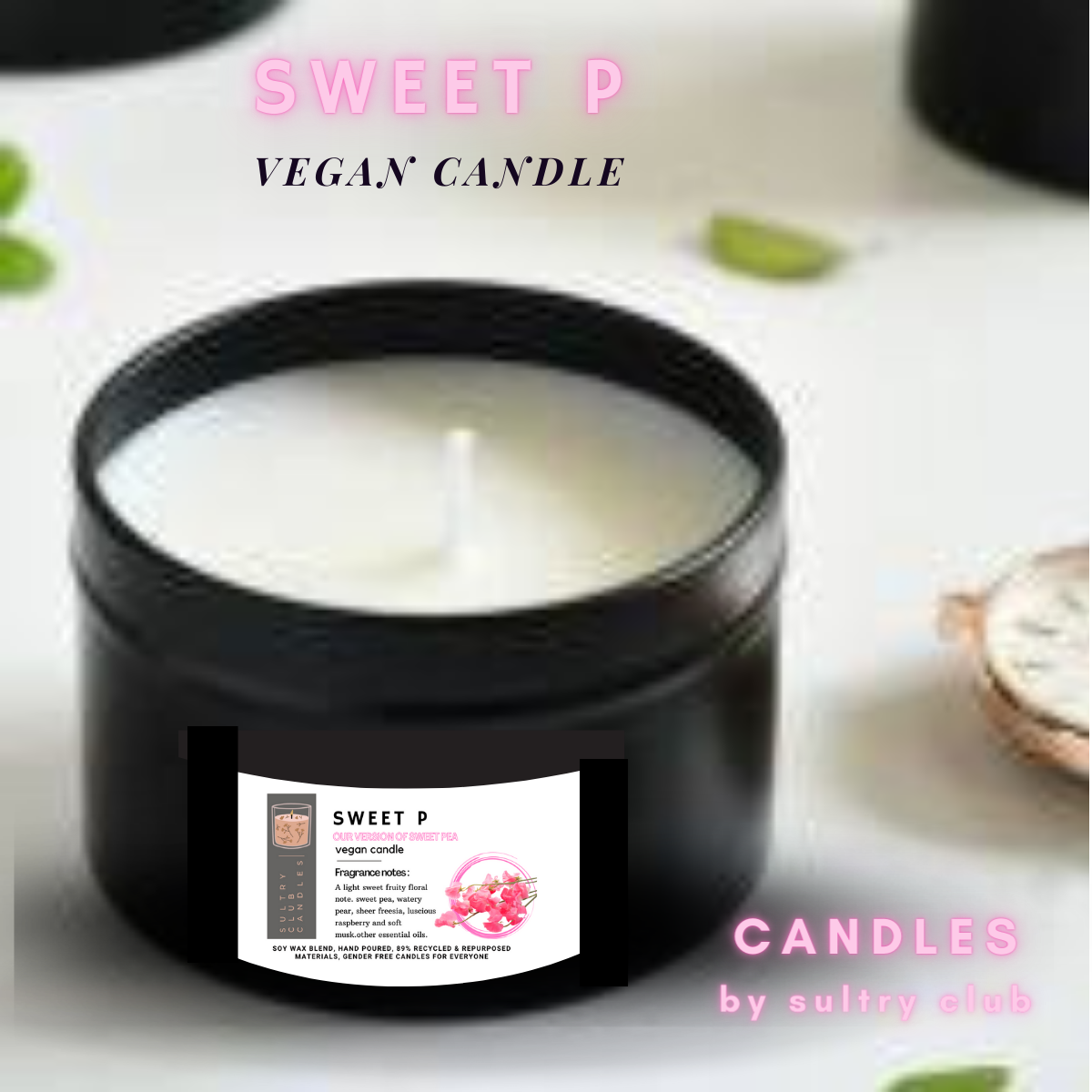 SWEET PEA Vegan Candle