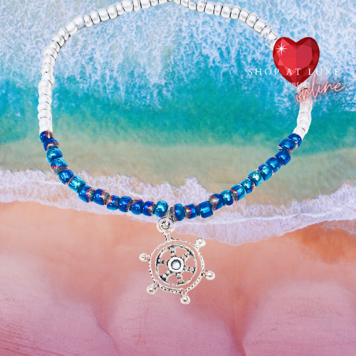 Sail Away Petite Beaded Charm Bracelet