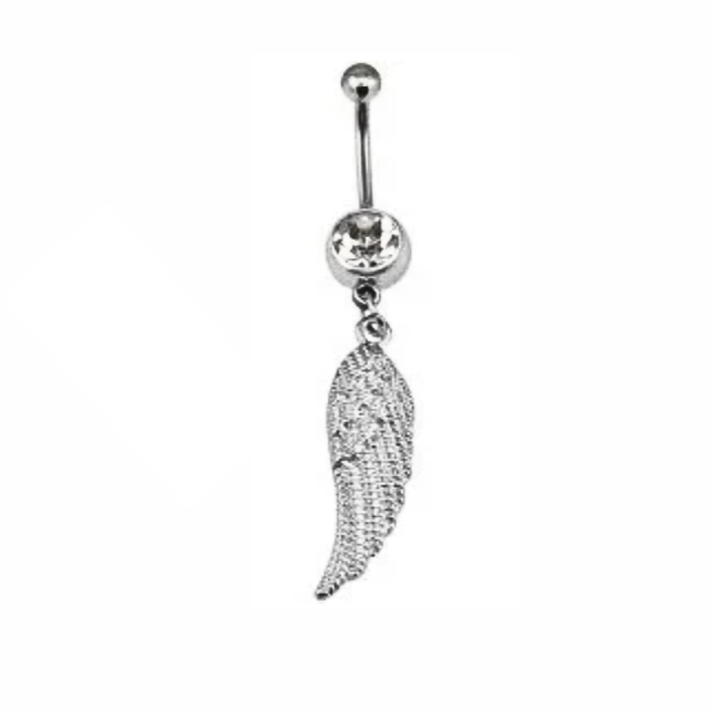 Angel Wing 14g Belly Ring