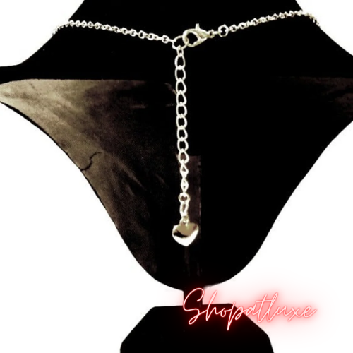 Submissive Silver Bar And O Ring Choker