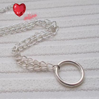 Steel Open Circle Captive Choker