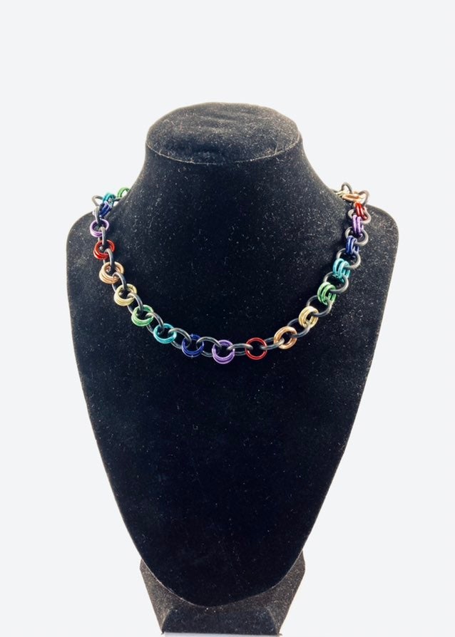 Steel & Stretchy Silicone Pride Choker