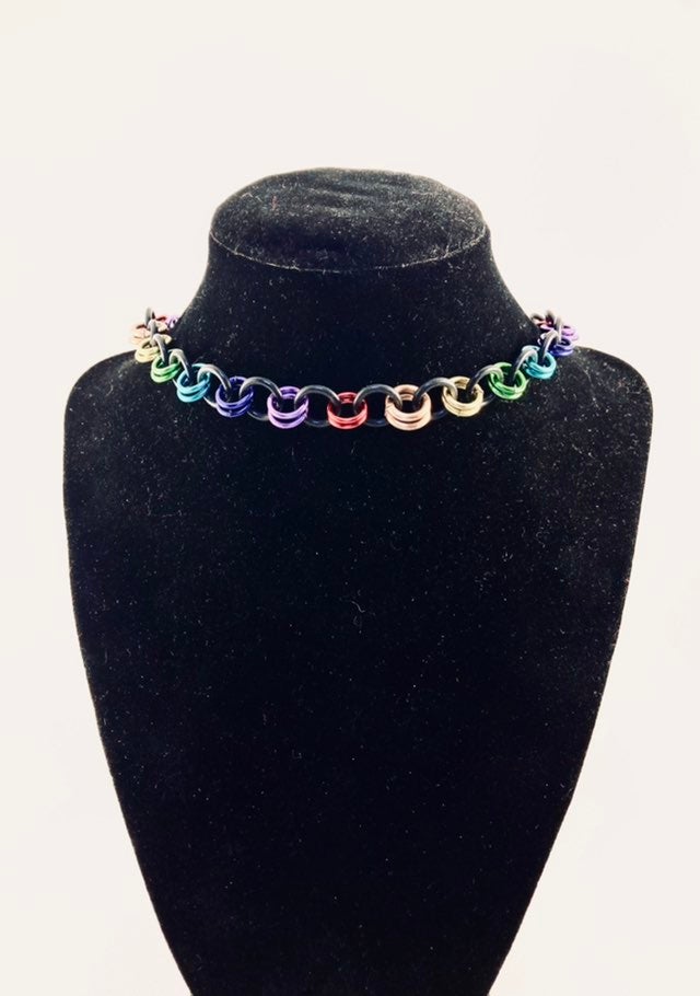 Steel & Stretchy Silicone Pride Choker