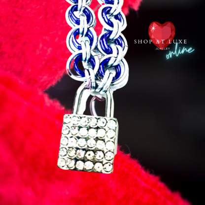 Always Blue Adult Day Collar Choker & Belt Chain For Couples
