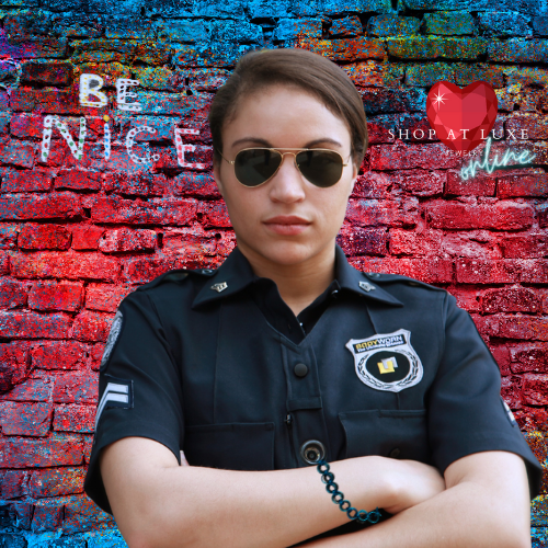 Thin Blue Line Stretch Armlet/Bracelet