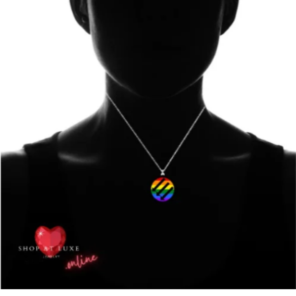 Three Arrows LBGTQ Peaceful Protest Necklace