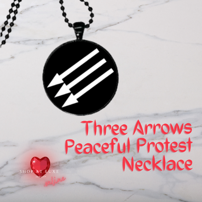Three Arrows Peaceful Protest Necklace