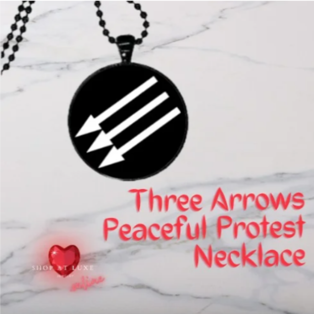 Three Arrows Peaceful Protest Necklace