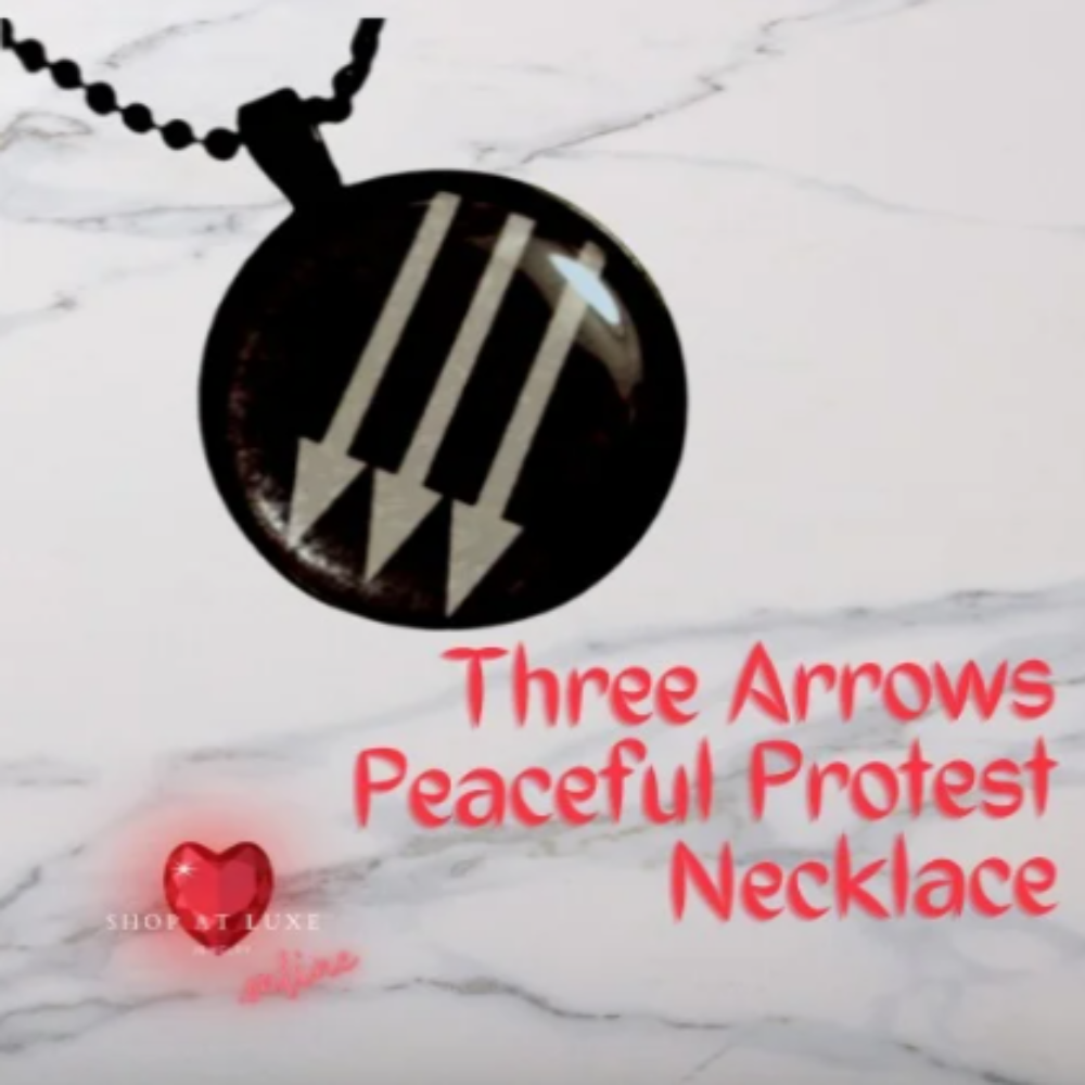 Three Arrows Peaceful Protest Necklace