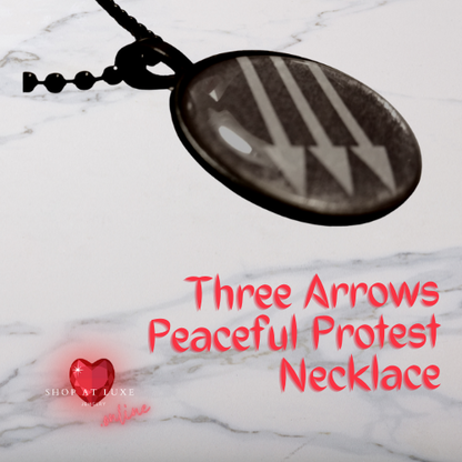 Three Arrows Peaceful Protest Necklace