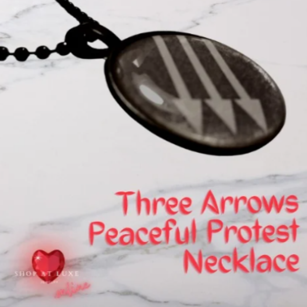 Three Arrows Peaceful Protest Necklace