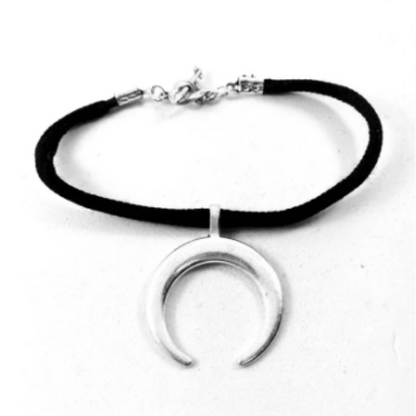 Viking Odin Horn Moon Soft Textile Bracelet