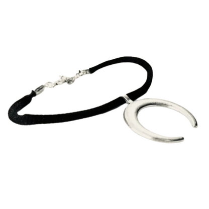 Viking Odin Horn Moon Soft Textile Bracelet