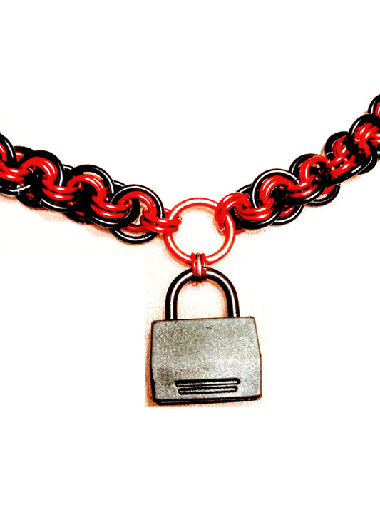 Viper Padlock Discreet Sub Collar Choker