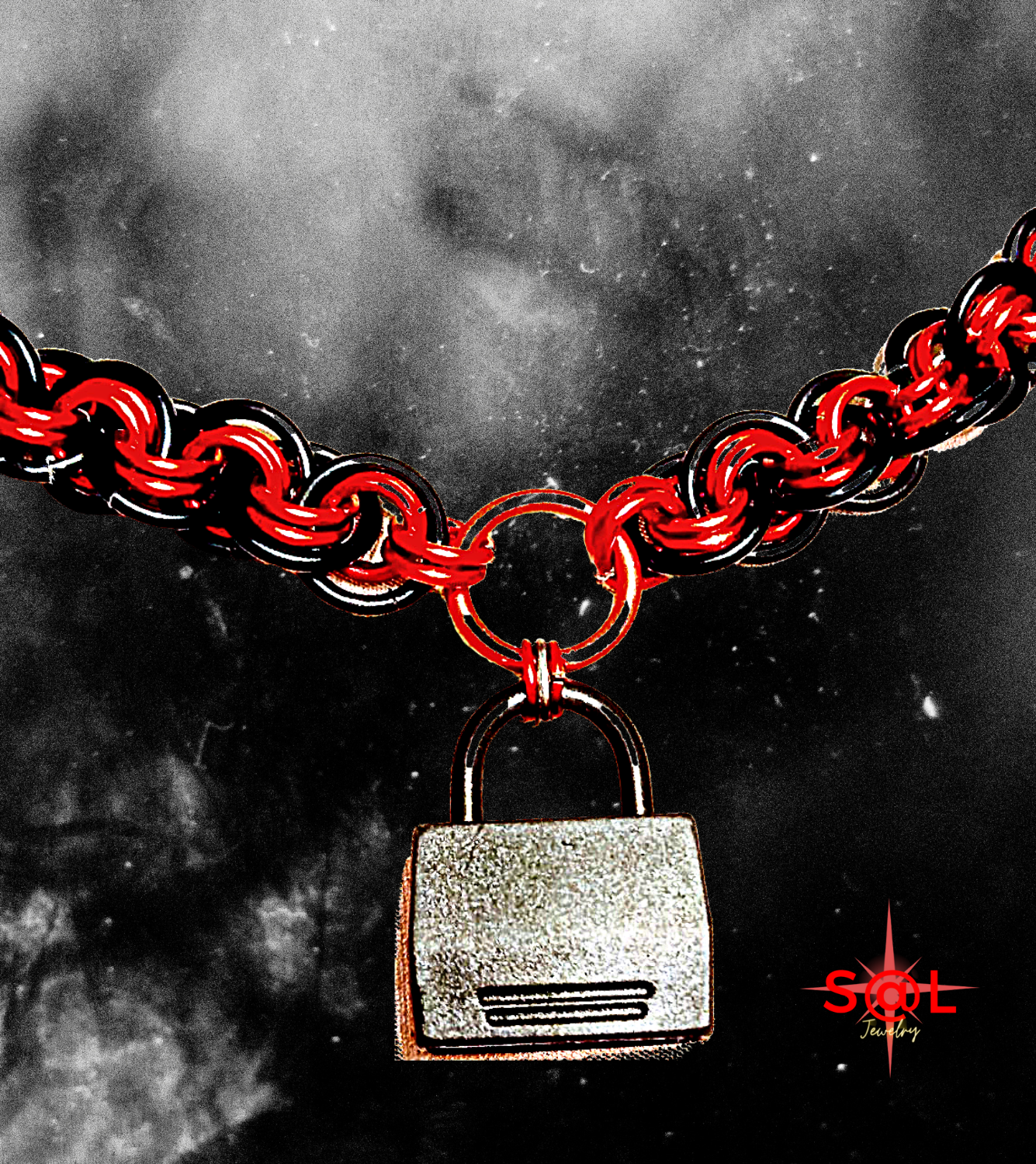 Viper Padlock Discreet Sub Collar Choker