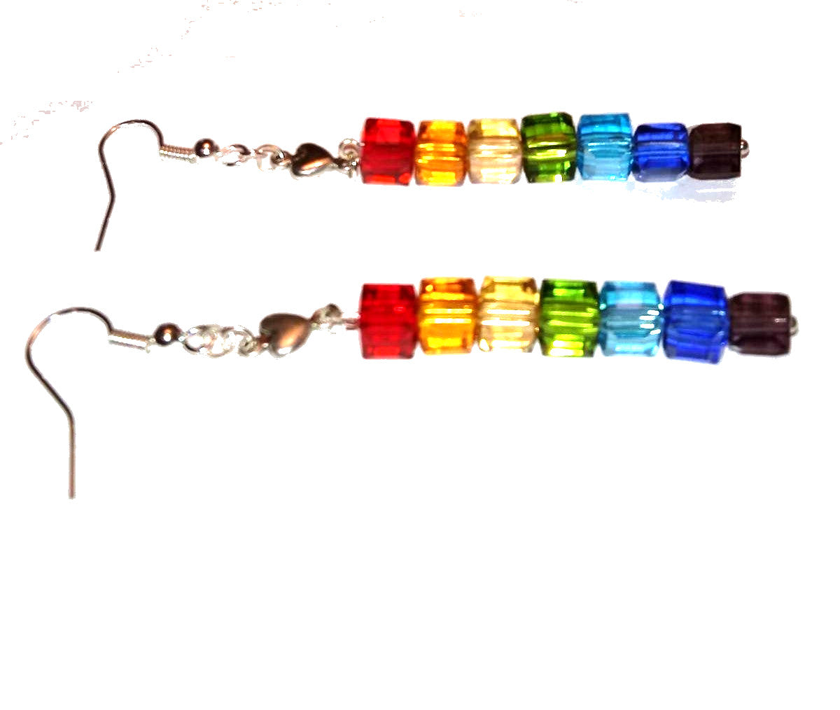 Rainbow Cubes LBGTQ Pride Earrings