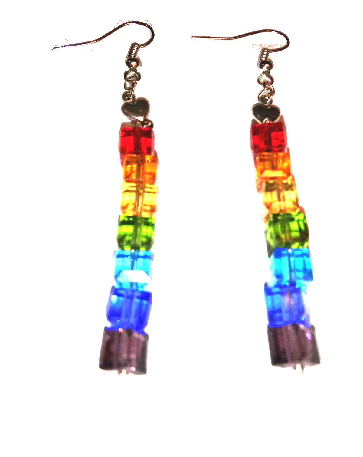 Gay Rainbow Hearts And Pride Earrings