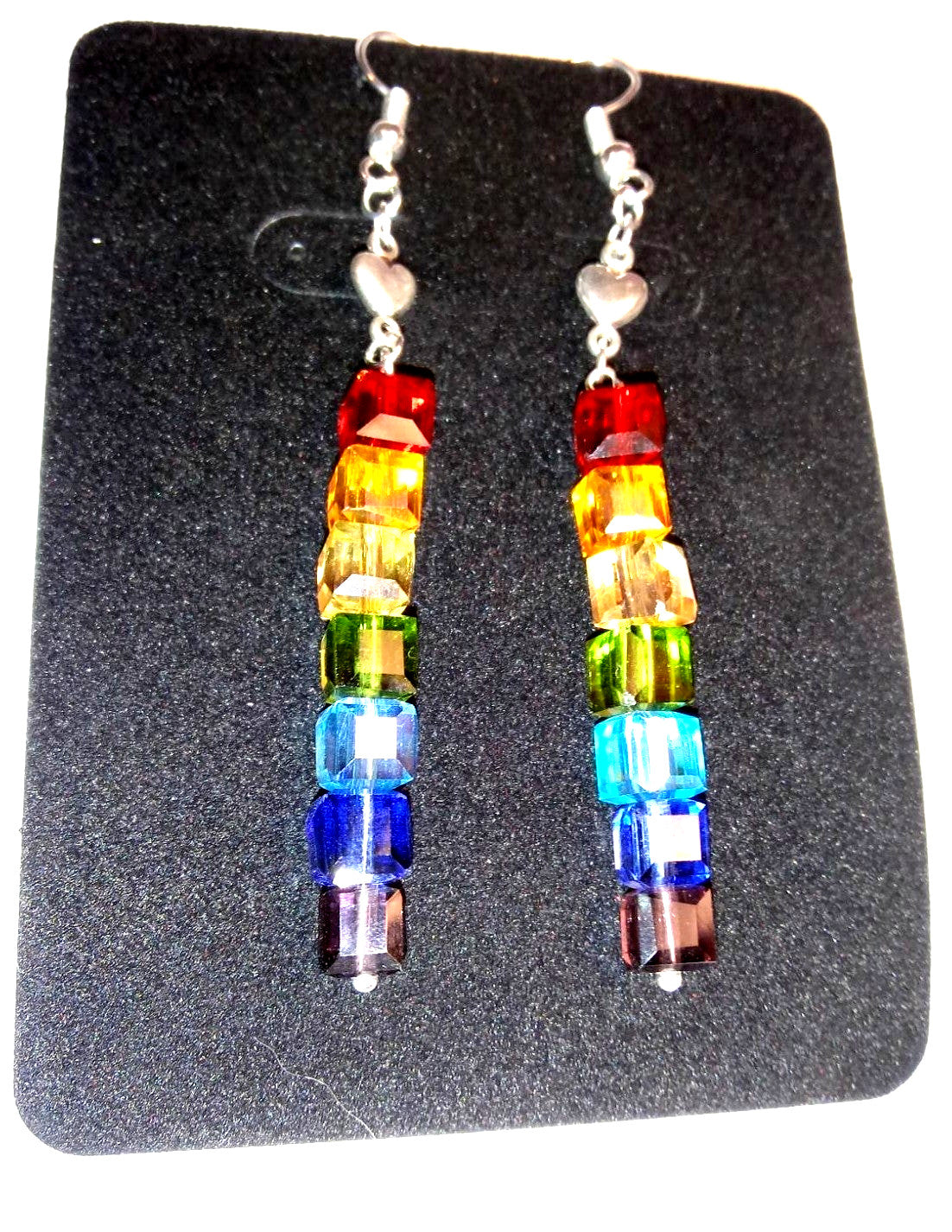 Rainbow Cubes LBGTQ Pride Earrings