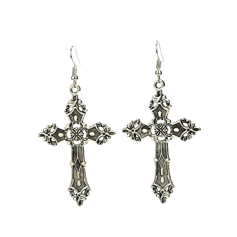 Gothic Cross Earrings