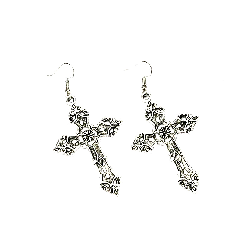 Gothic Cross Earrings