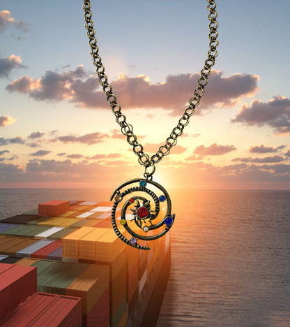 Land Ho! Avant-garde Necklace