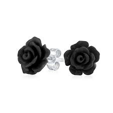 Razzle Dazzle 3D Rose Post Earrings