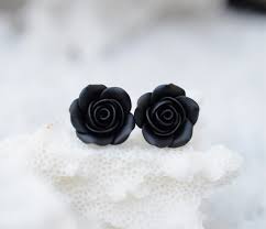 Razzle Dazzle 3D Rose Post Earrings