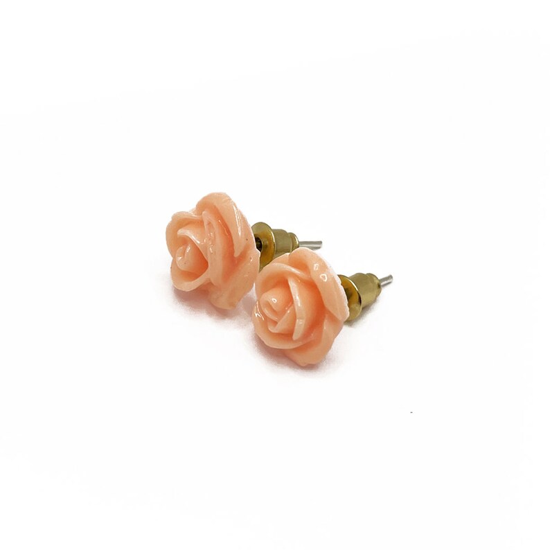 Razzle Dazzle 3D Rose Post Earrings