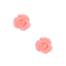 Razzle Dazzle 3D Rose Post Earrings