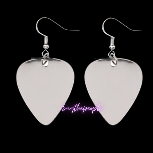 THE ORIGINAL Steel Guitar Pick Earrings