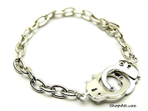 Steamy Nights Steel Handcuff Bondage Bracelet